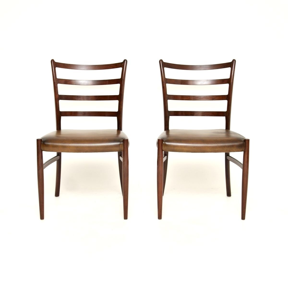 Pair Of Danish Rosewood And Leather Chairs By Johannes Andersen photo furniture