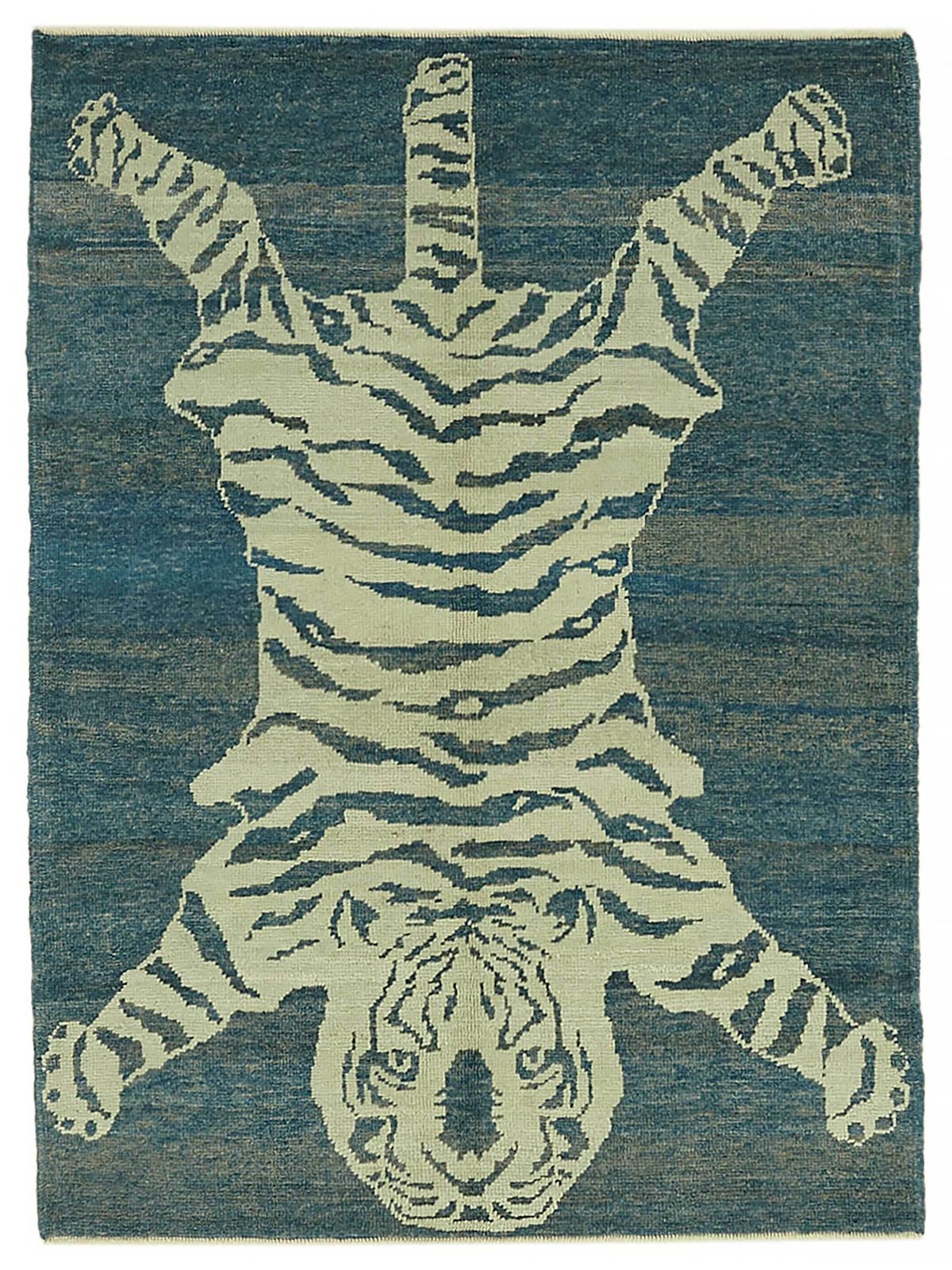 Tapis Oushak tigre noué à la main 5x6   46691