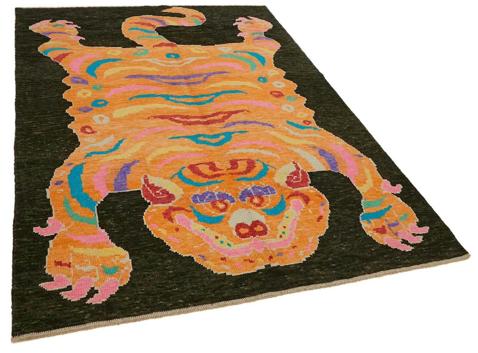 6x8 Hand Knotted Tiger Oushak Rug   46688 photo furniture
