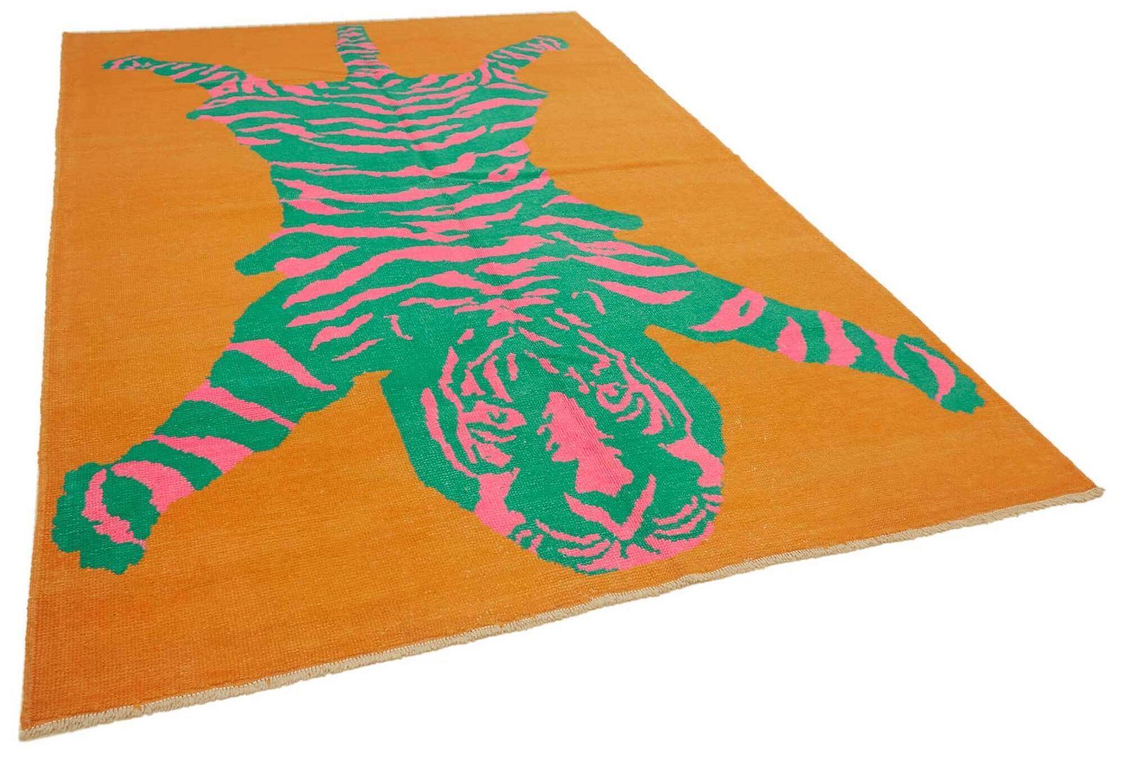 Tapis Oushak tigre noué à la main, 7x11 photo furniture