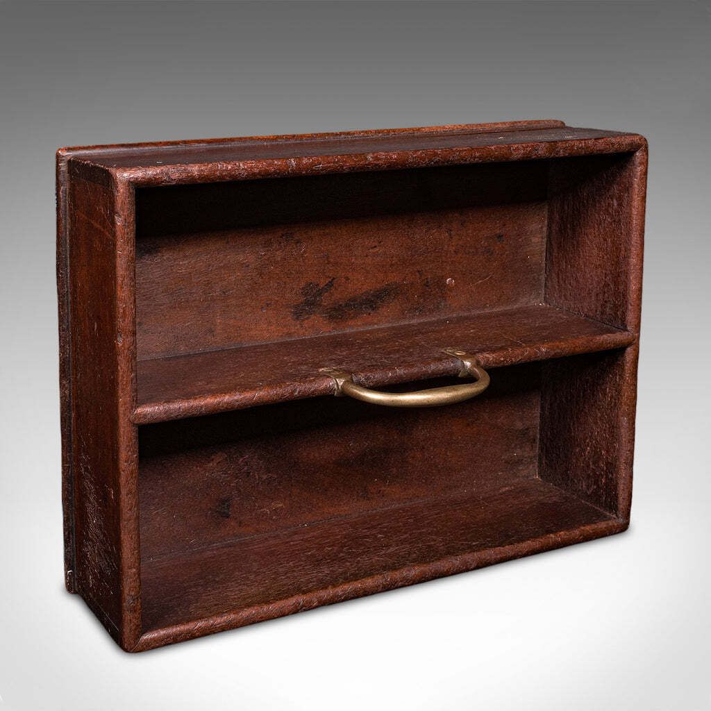 Antique Housemaid's Duty Carry, English, Work Box, Tray, Country House, Georgian photo vinterior