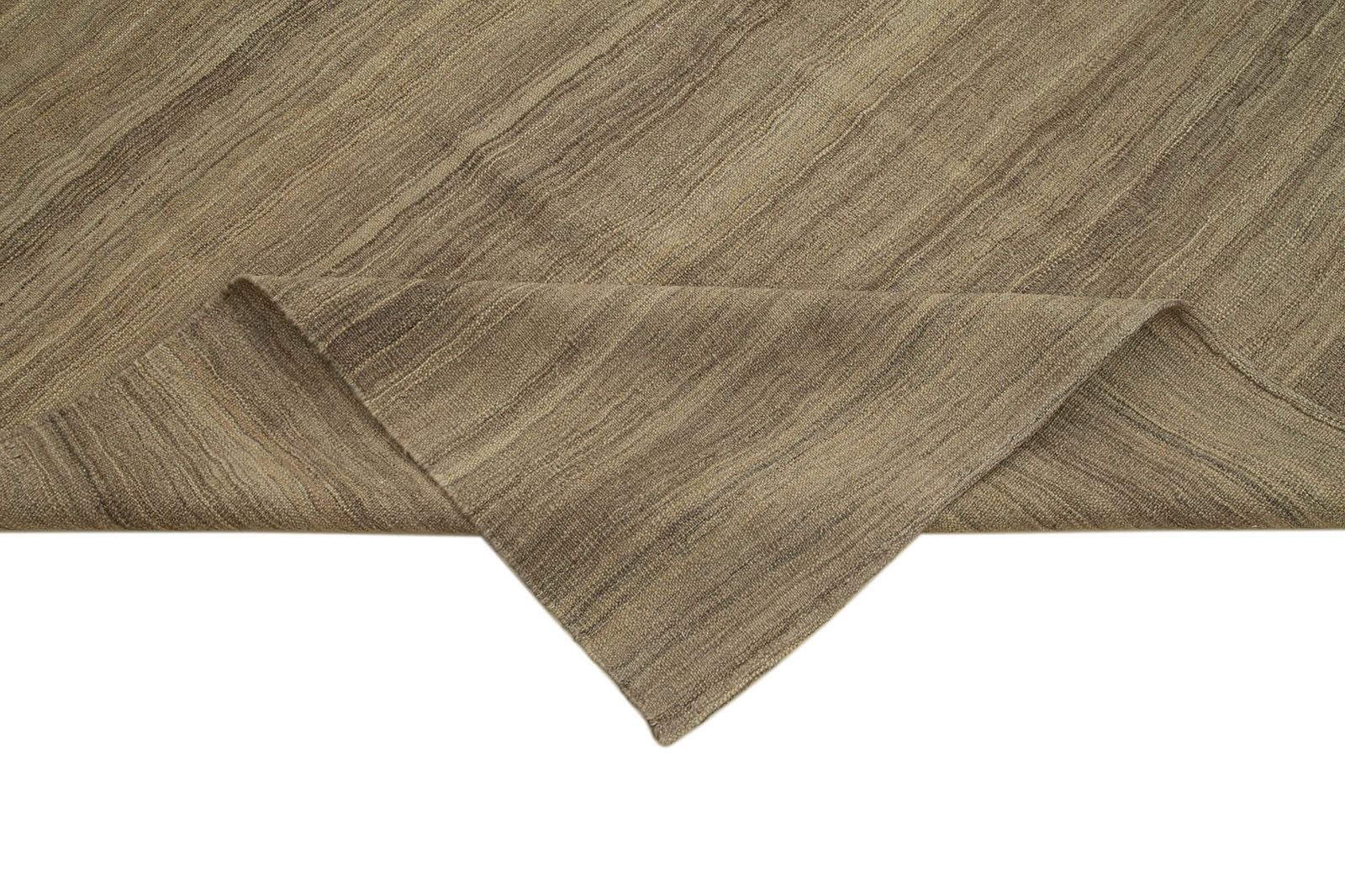 9x11 Brown Contemporary Kilim Rug photo vinterior