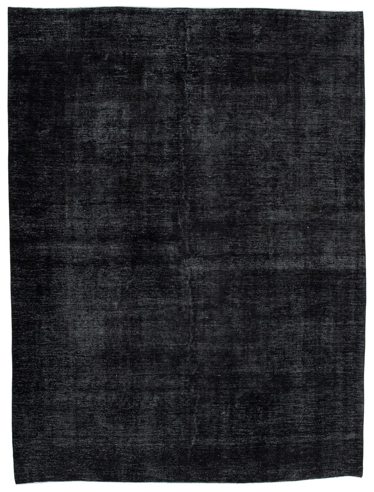 Grand tapis overdyed noir, 9x13