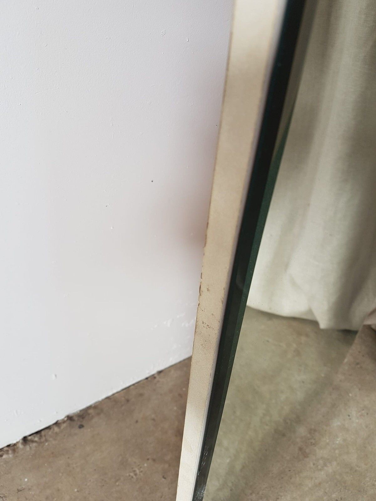 Vtg Late Mid Century Floor Standing Wall Hallway Mirror Scandi Danish Retro R282 photo vintage