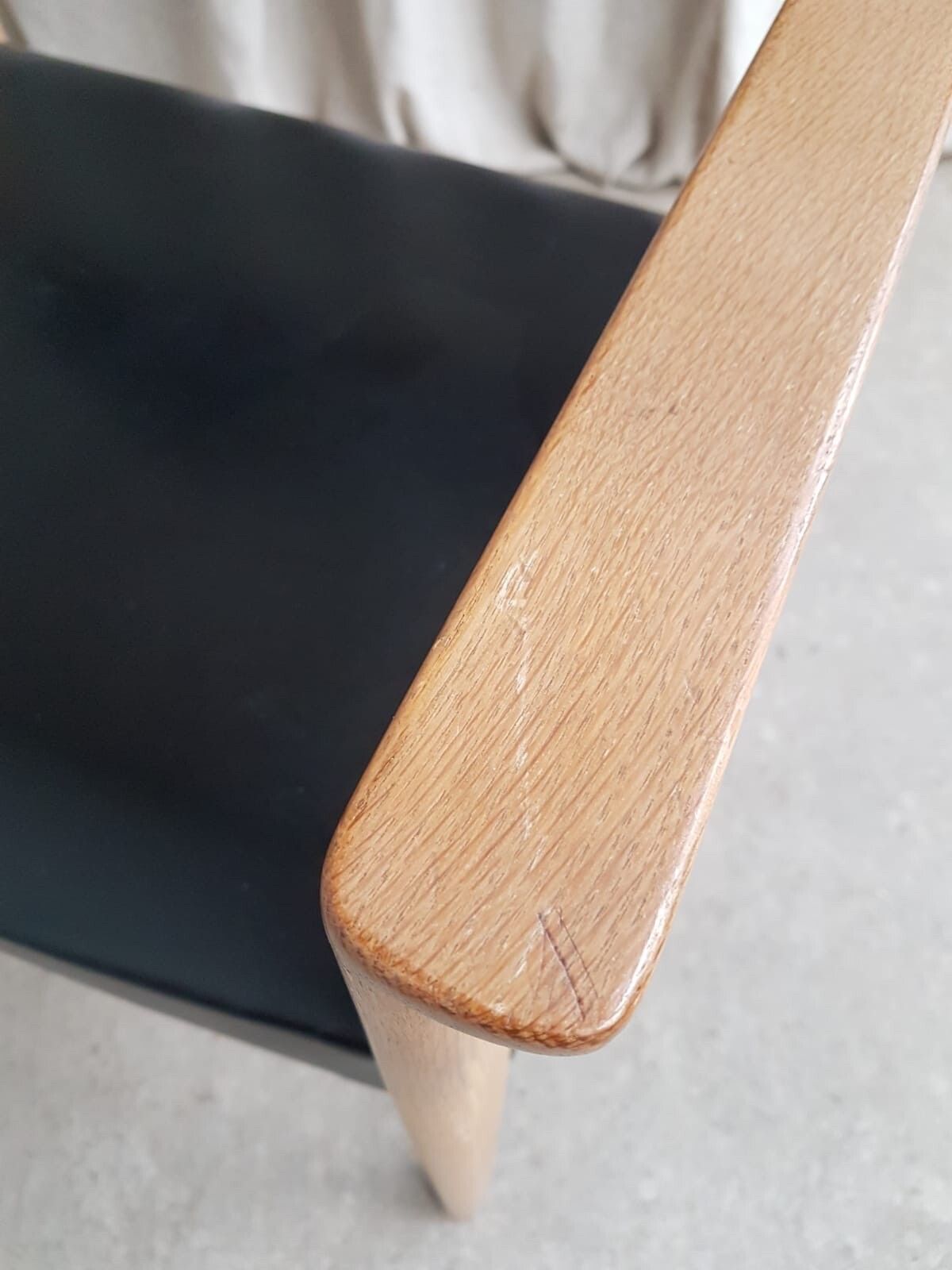 photo for sale Vtg Late Mid Century Danish Oak Chair Side Occasional Armchair Scandi Retro R366
