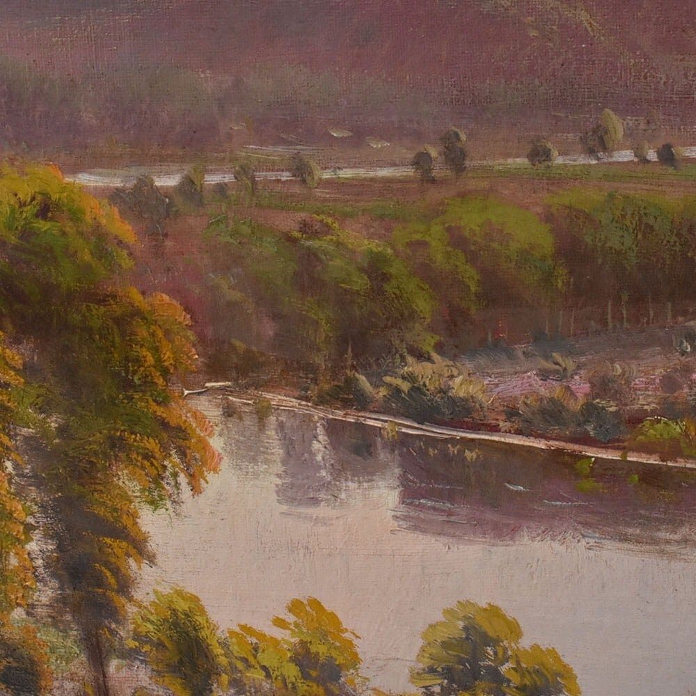 Antique Landscape Painting, Gaston Anglade, XX Century. (Qp733) photo buy