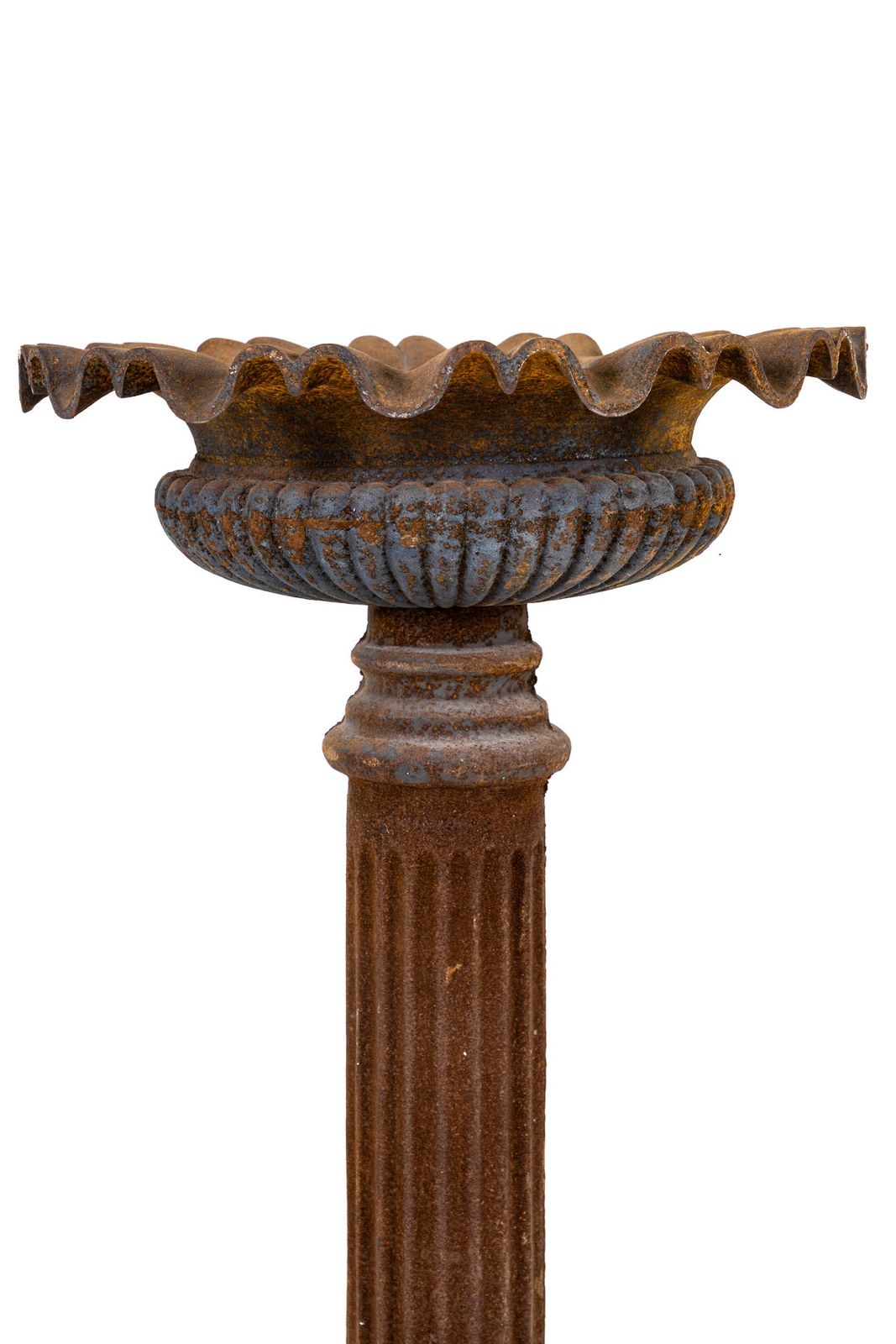 Pair Of Tall Cast Iron Garden Planters photo for sale