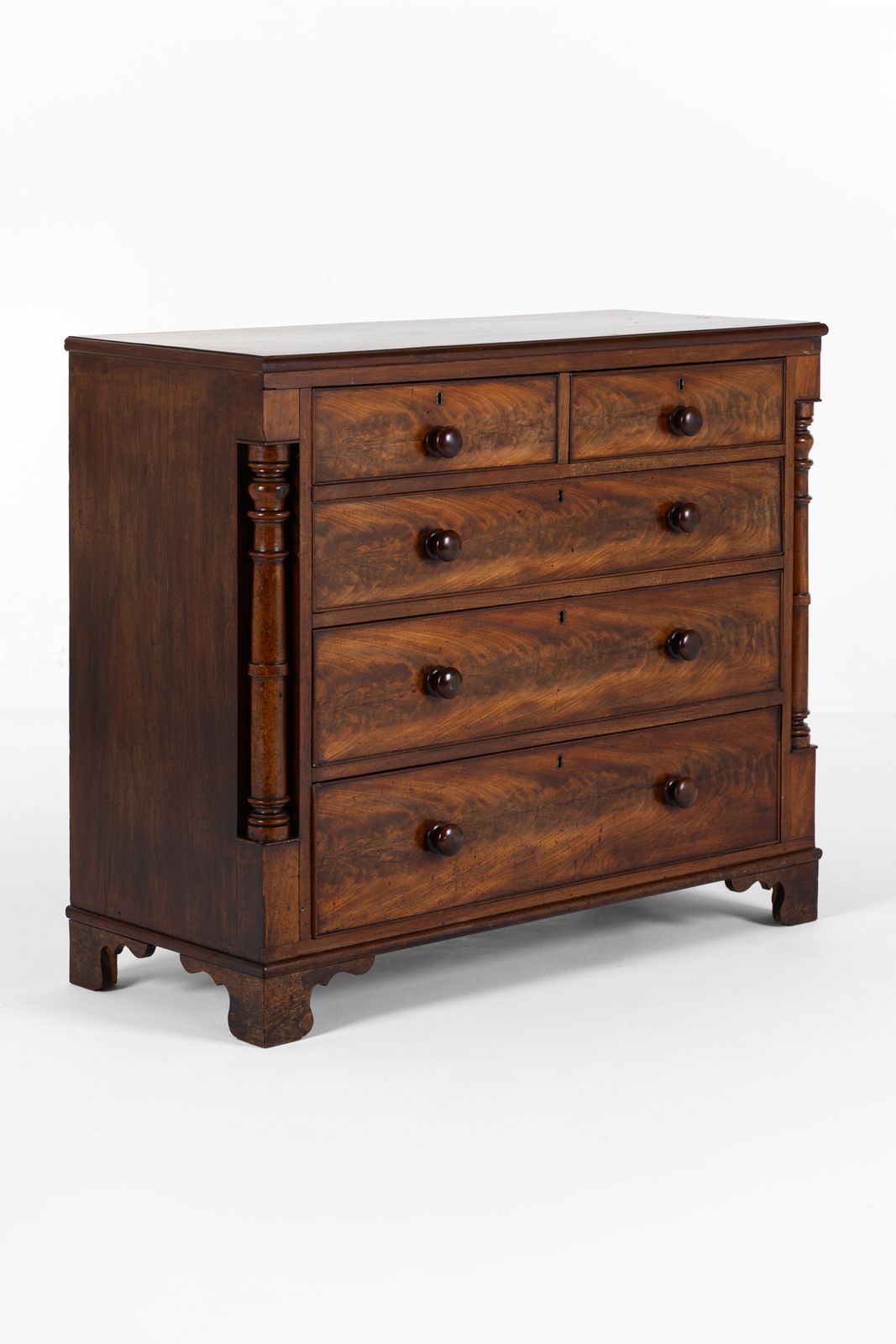 Victorian Flamed Mahogany Chest Of Drawers photo furniture