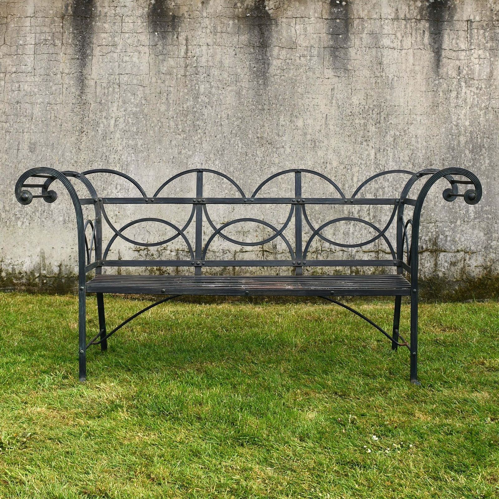 Regency Style   Iron Garden Bench