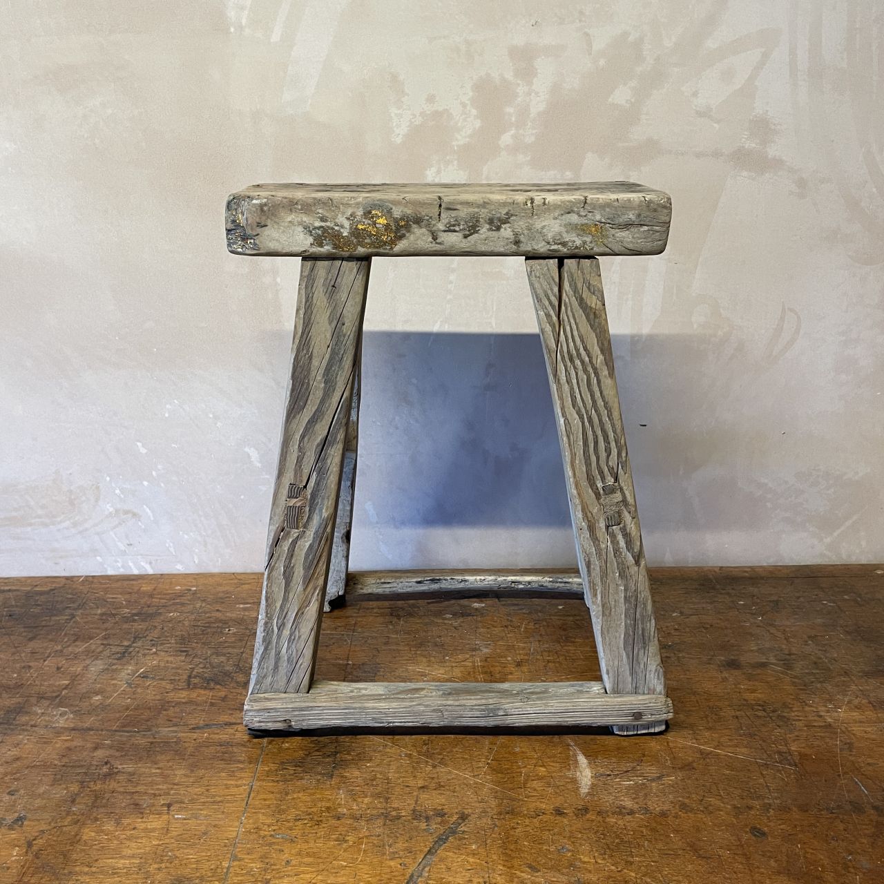 Rustic Wooden Stool photo furniture