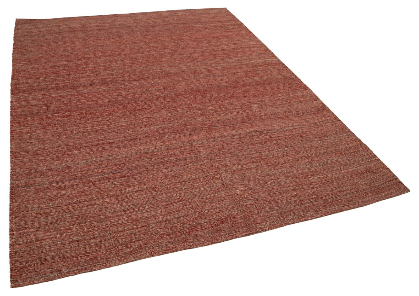Tapis Kilim contemporain rouge, 7x9 photo furniture