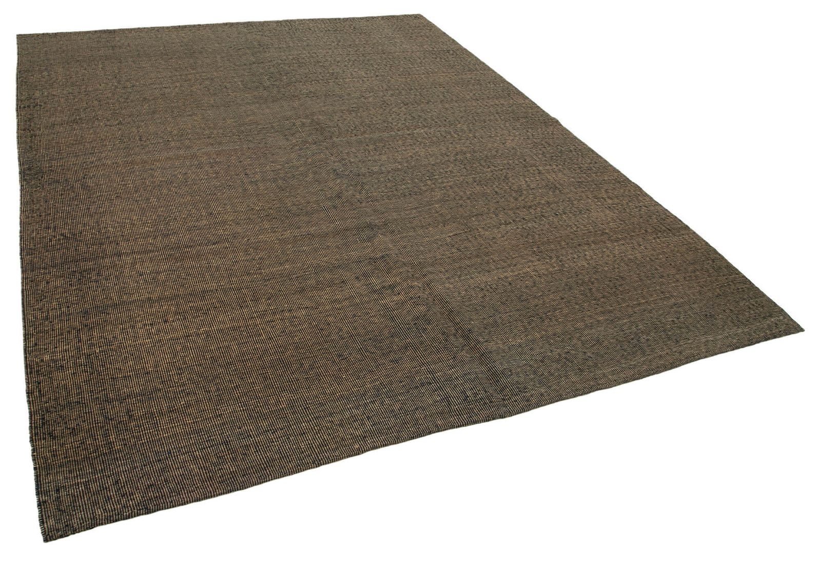 Tapis Kilim contemporain brun, 7x9 photo furniture