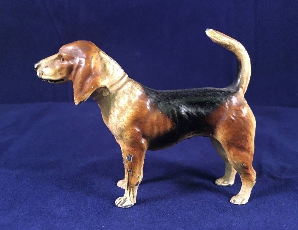 Cold Painted Hound, Lead, Possibly Nuremberg Early C20th