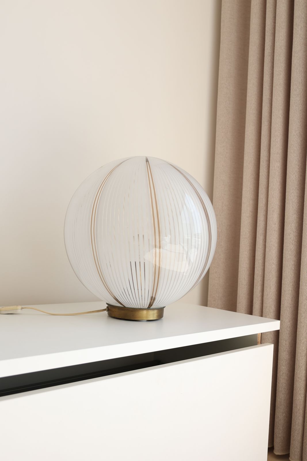 photo furniture Lampe de table Murano vintage à tourbillon, années 1970