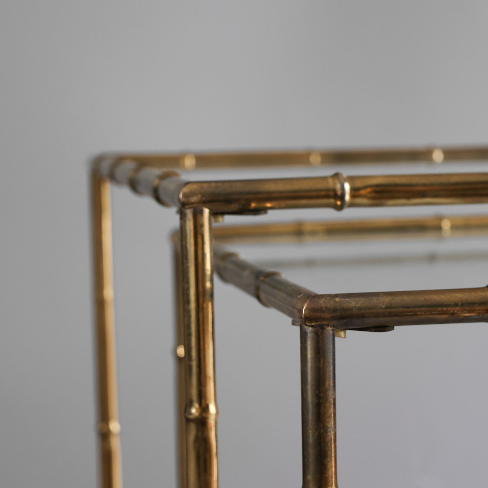 Vintage Bijzettafels Met Faux Bamboe Design photo for sale