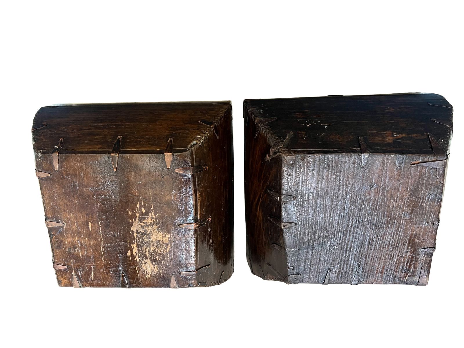 A Pair Of Chinese Rice Basket With Iron Fittings photo 225.0
