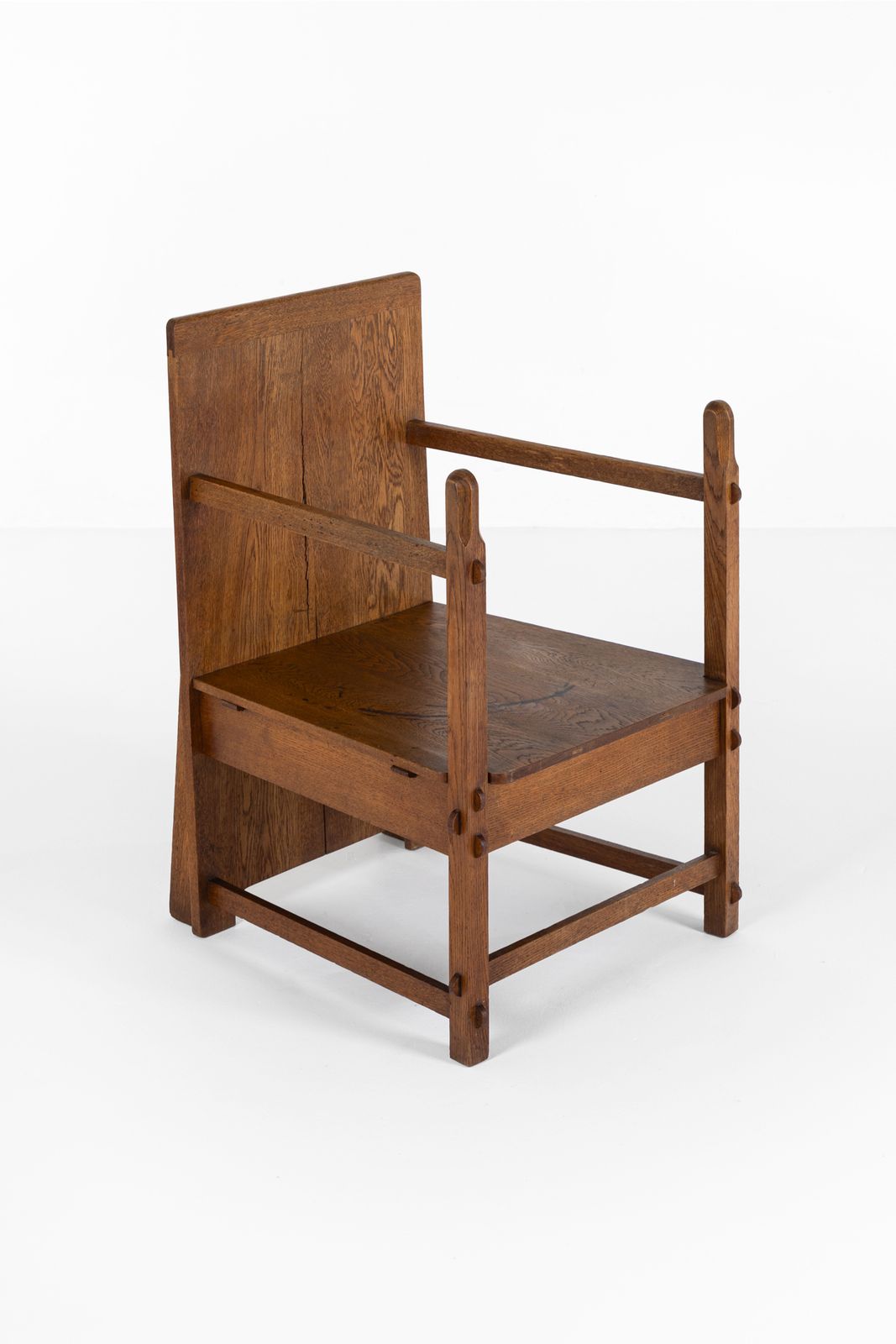 Oak Traditionalist Chair, 1930s photo for sale