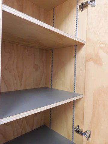 350.0 Artisan Crafted Postmodern Geometric Wardrobe In Birch Plywood & Polished Metal – Designer Unknown, Early 2000s photo