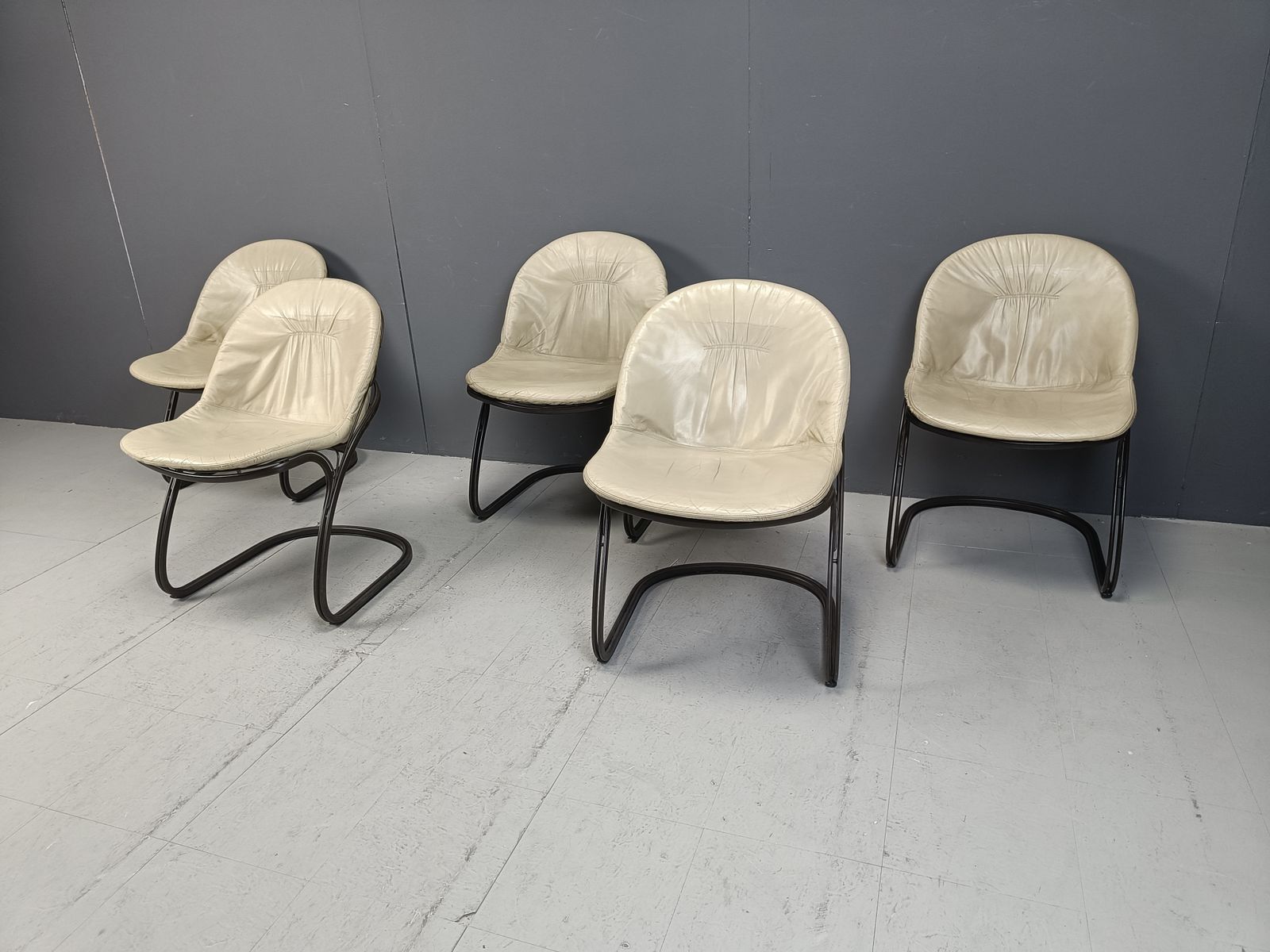 Gastone Rinaldi 'Pascale' Dining Chairs, 1970s   Set Of 5 photo vintage