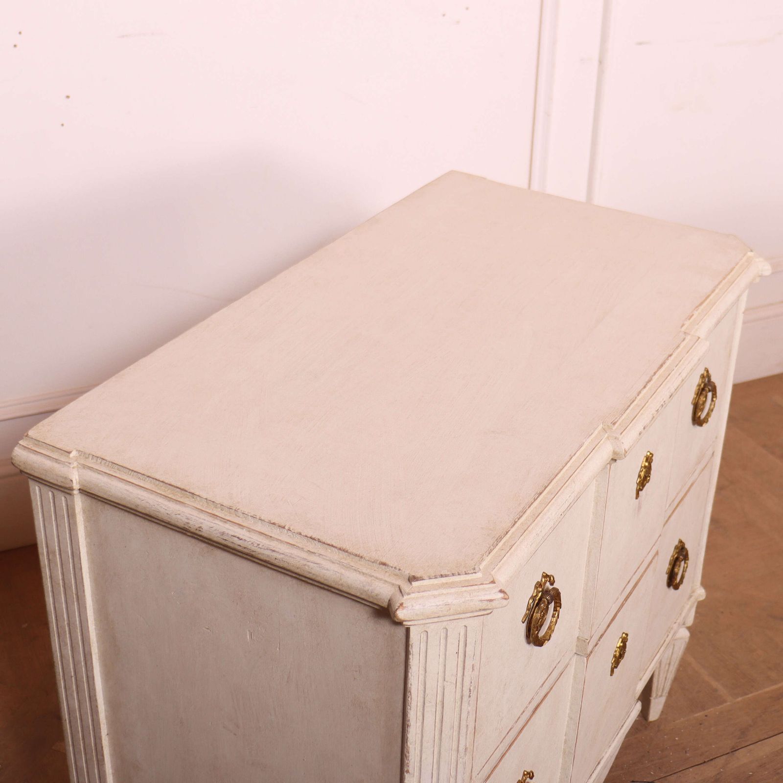 Furniture Pair Of Swedish Painted Commodes photo