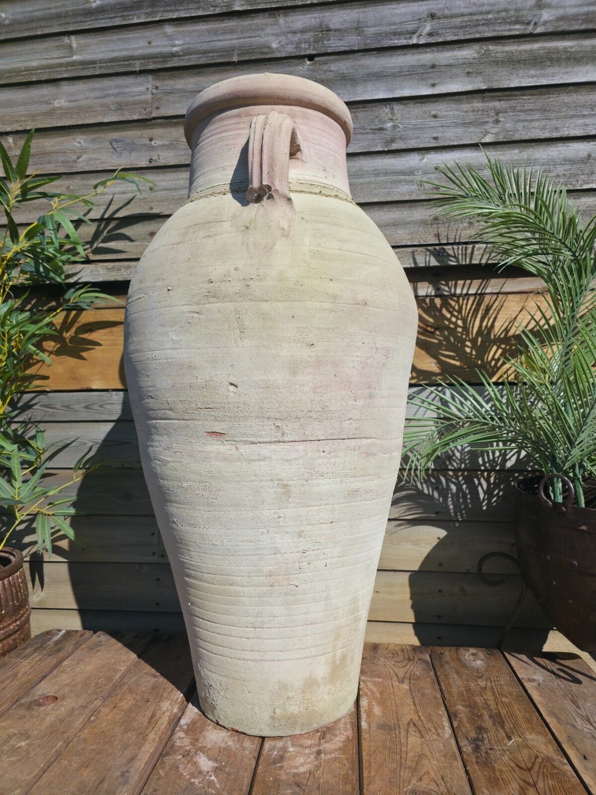photo for sale Very Large Rustic Mediterranean Terracotta Pot Roman Greek Urn Garden Amphora