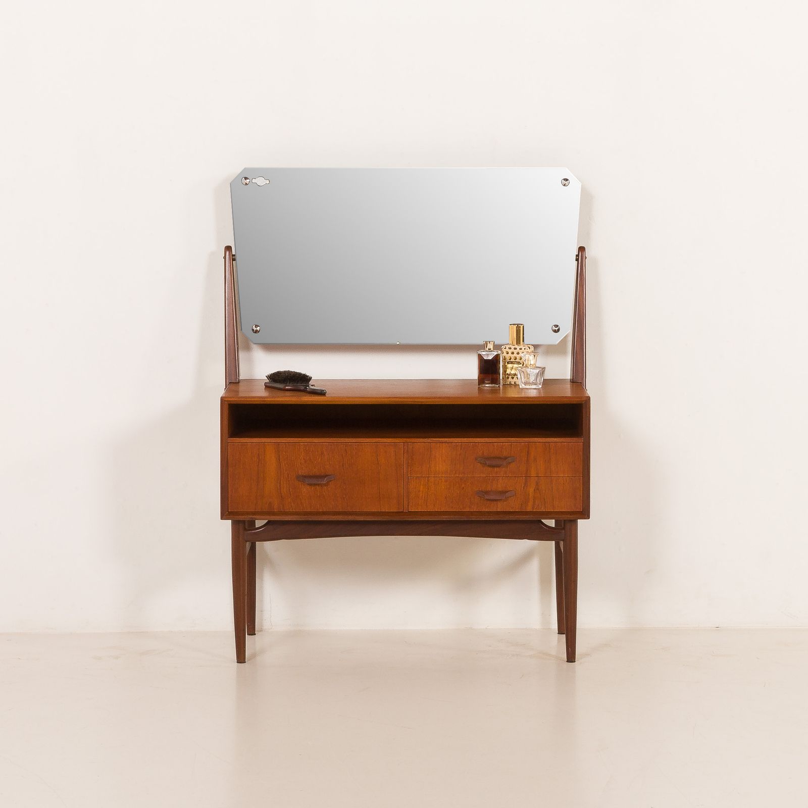Scandinavian Mid Century Vanity With Adjustable Mirror, 1960s photo for sale