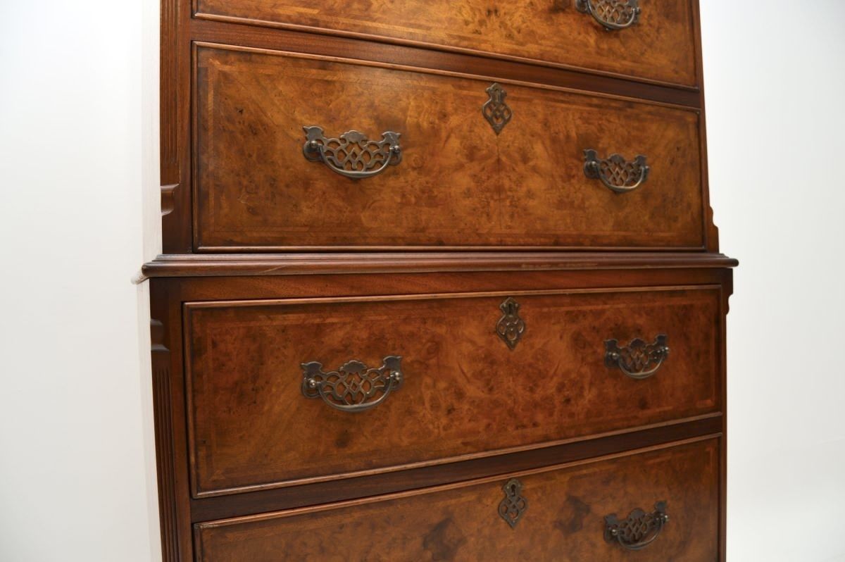 Antique Walnut Chest On Chest Of Drawers photo Furniture