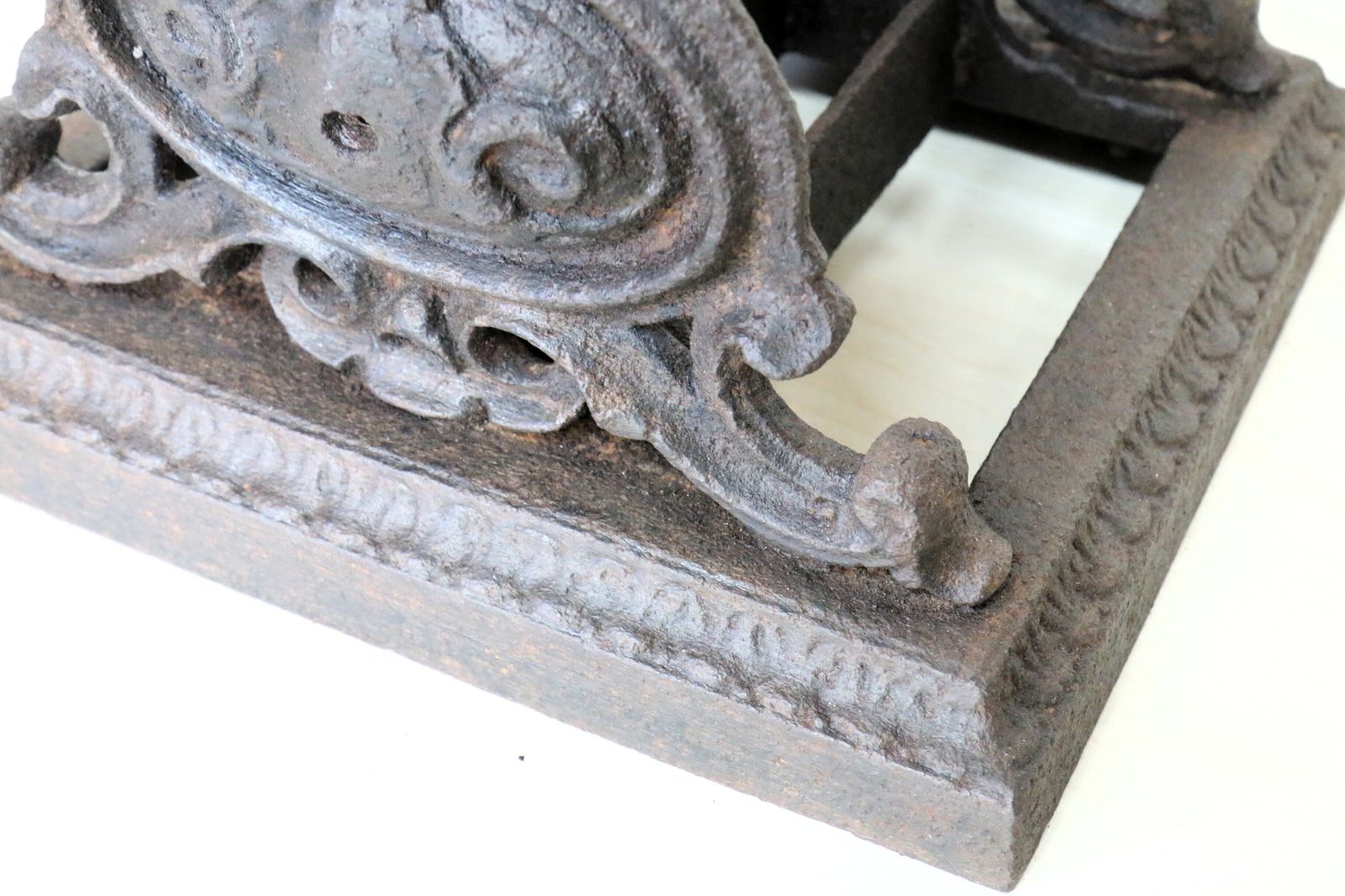 An Antique 1800's Cast Iron Boot Scraper Garden Salvage photo buy