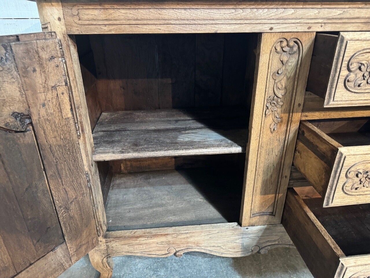 Attractive Early French Oak Enfilade photo buy