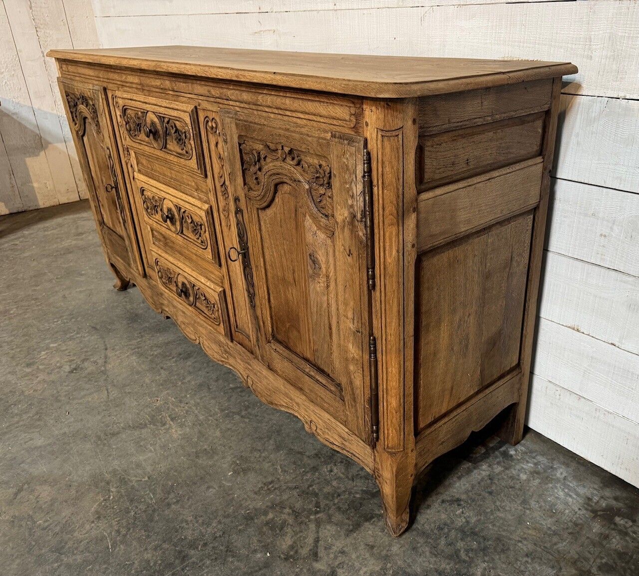 photo for sale Attractive Early French Oak Enfilade