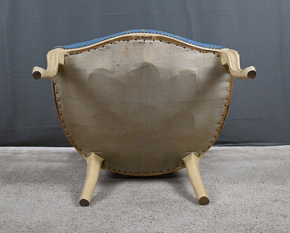 photo vintage Cabriolet Armchair, Louis XV Style – Late 19th Century