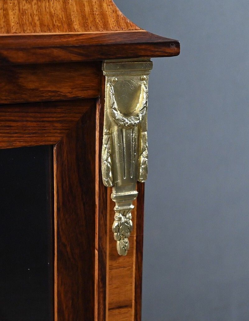 Marquetry Display Cabinet, Louis XVI Style – Early 20th Century photo vintage