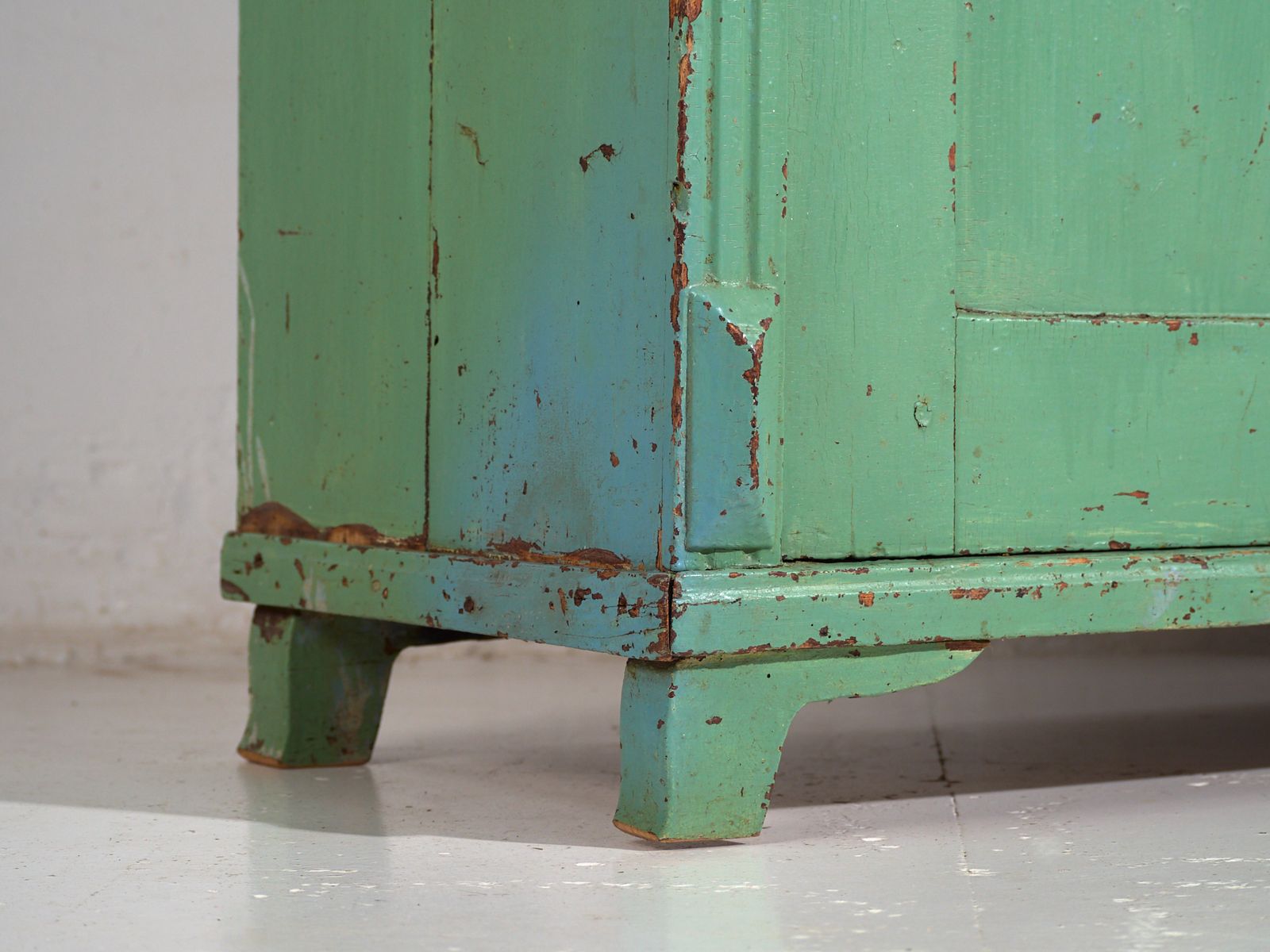 Central European Chest Of Drawers With Original Green Paint – Tyrol, Circa 1890 photo for sale