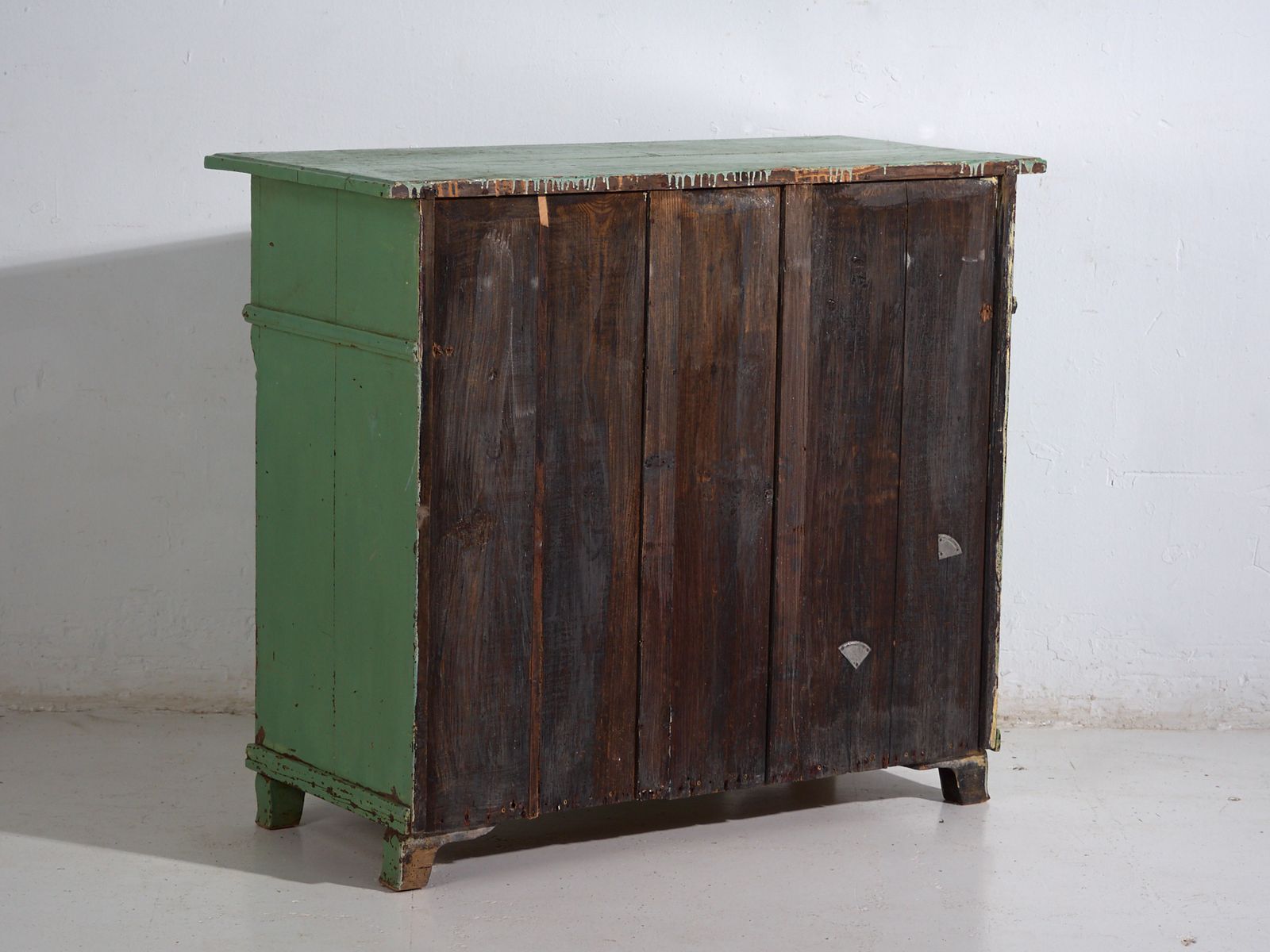 Furniture Central European Chest Of Drawers With Original Green Paint – Tyrol, Circa 1890 photo
