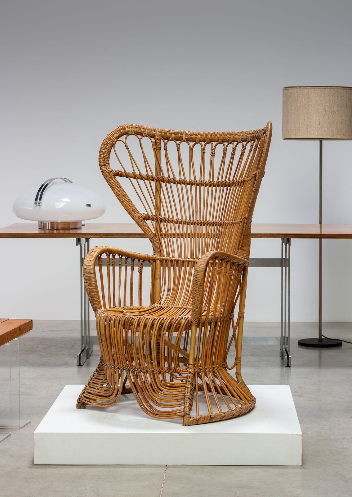 Rohe Noordwolde Peacock Chair High Back Armchair Design 1960s photo furniture