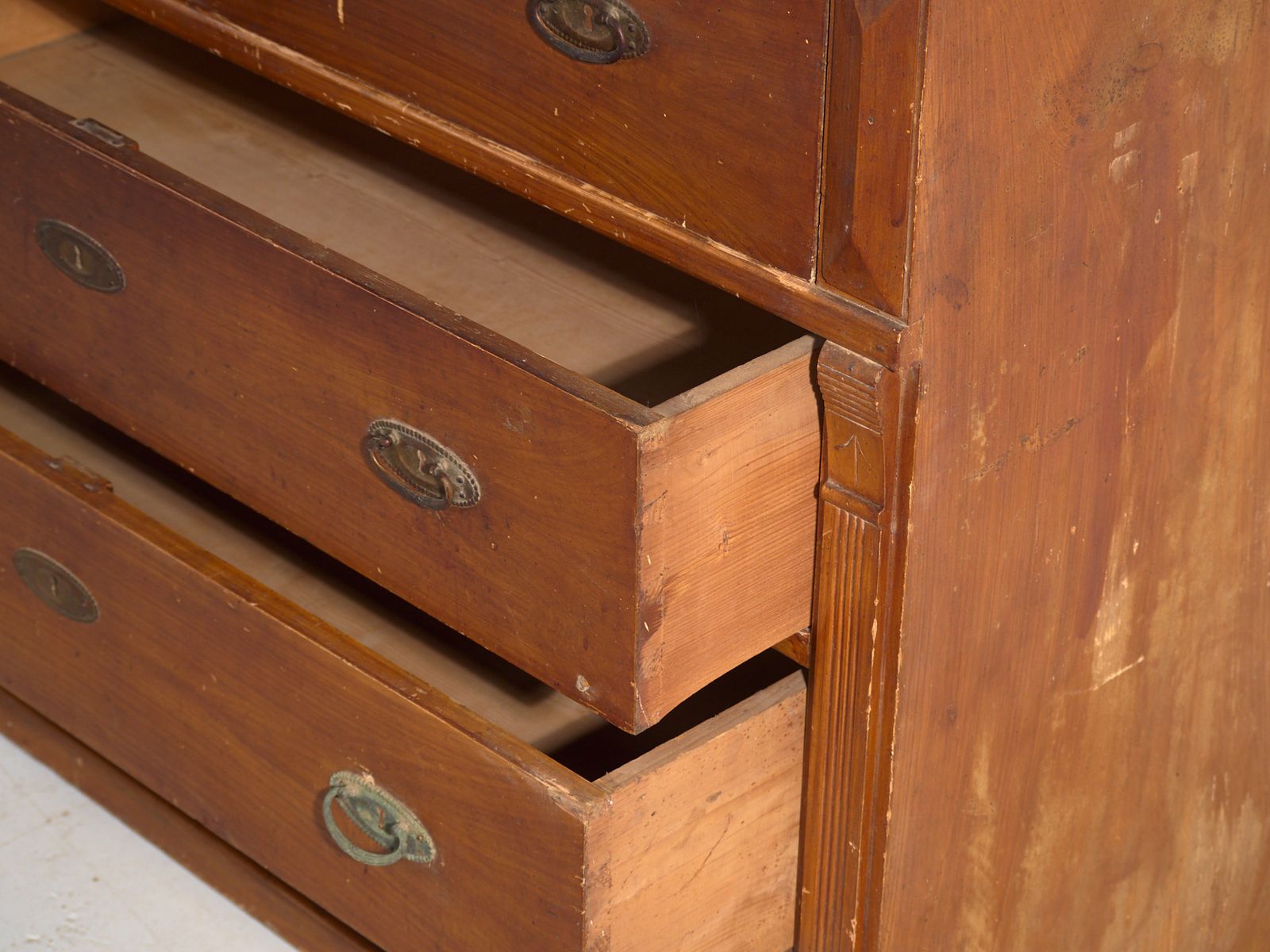 photo for sale Antique Central European Four Drawer Chest Of Drawers – Central Europe, Circa 1910