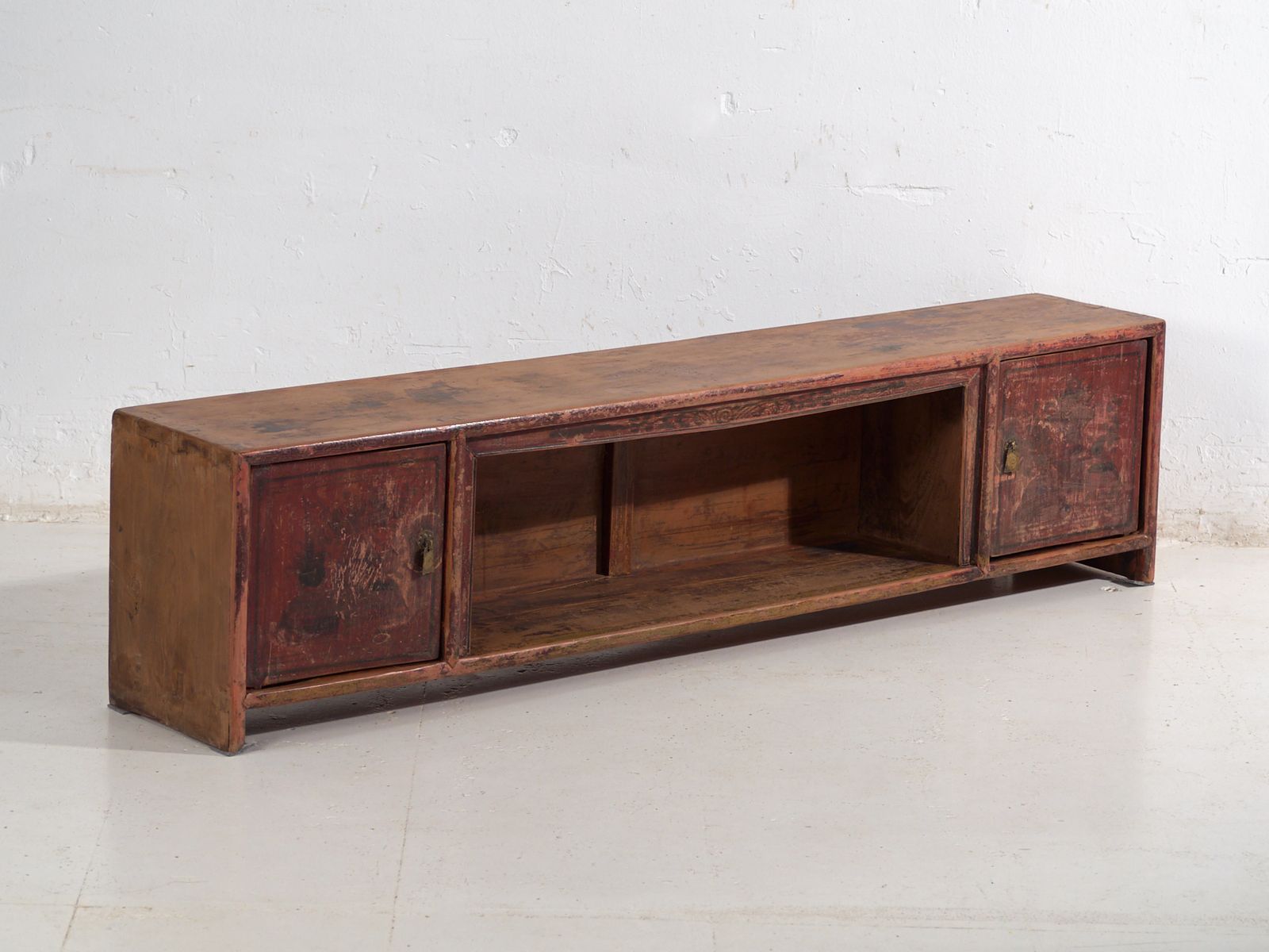 Antique Low Sideboard In Pine Wood – China, Circa 1930