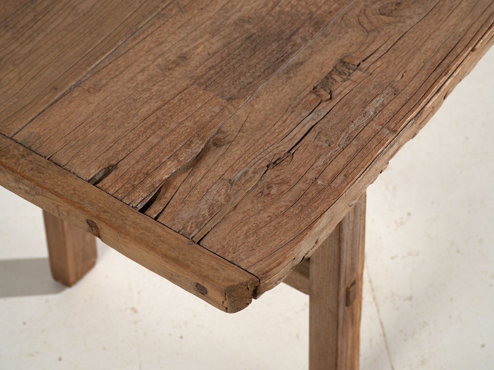 Antique Bench Table In Solid Wood – Shandong, Circa 1930 photo for sale