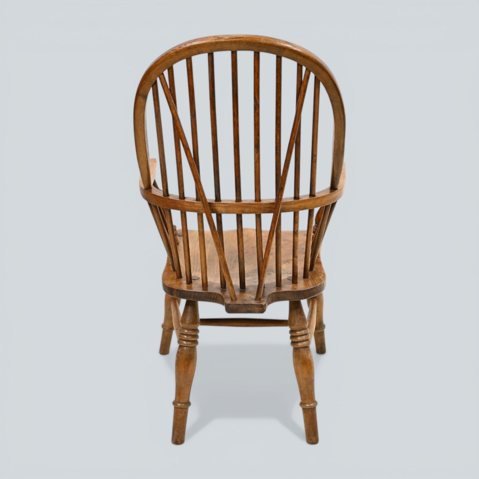 Stick Back Windsor Chair Elm And Beech Antique Bow Back Carver Free Uk Delivery photo 267.0