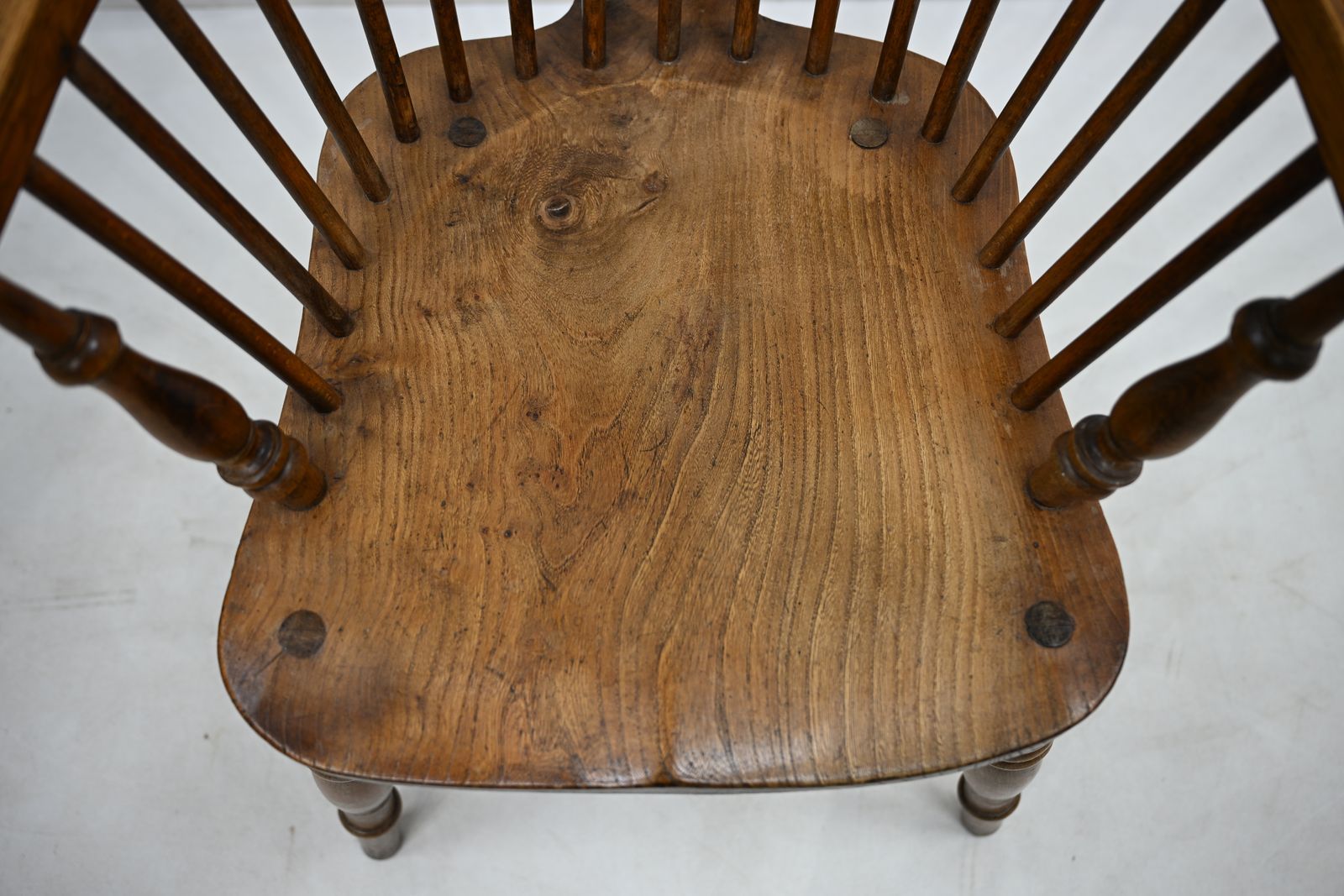 267.0 Stick Back Windsor Chair Elm And Beech Antique Bow Back Carver Free Uk Delivery photo