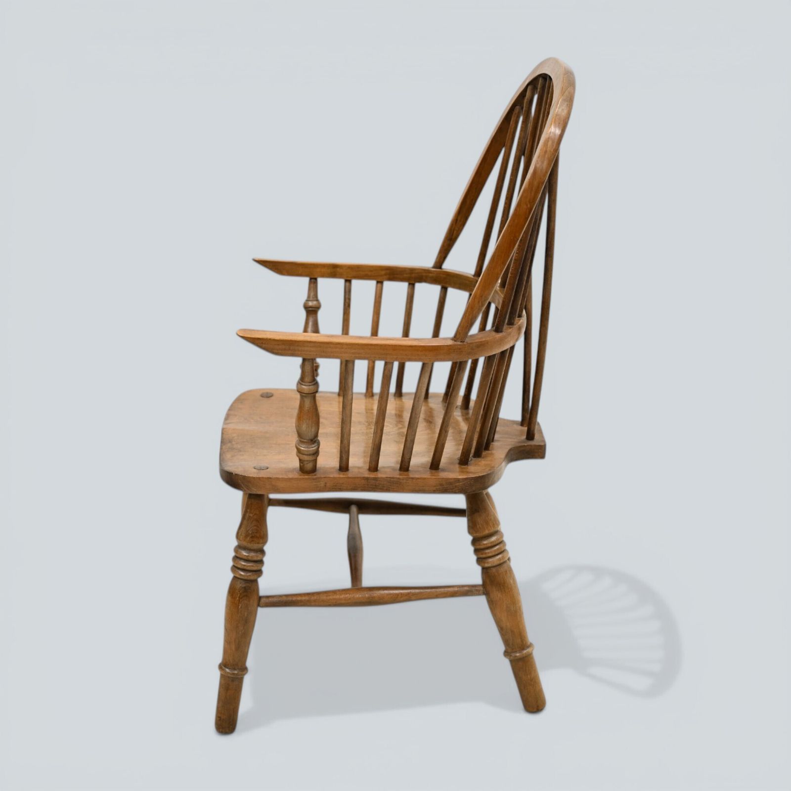 Stick Back Windsor Chair Elm And Beech Antique Bow Back Carver Free Uk Delivery* photo for sale