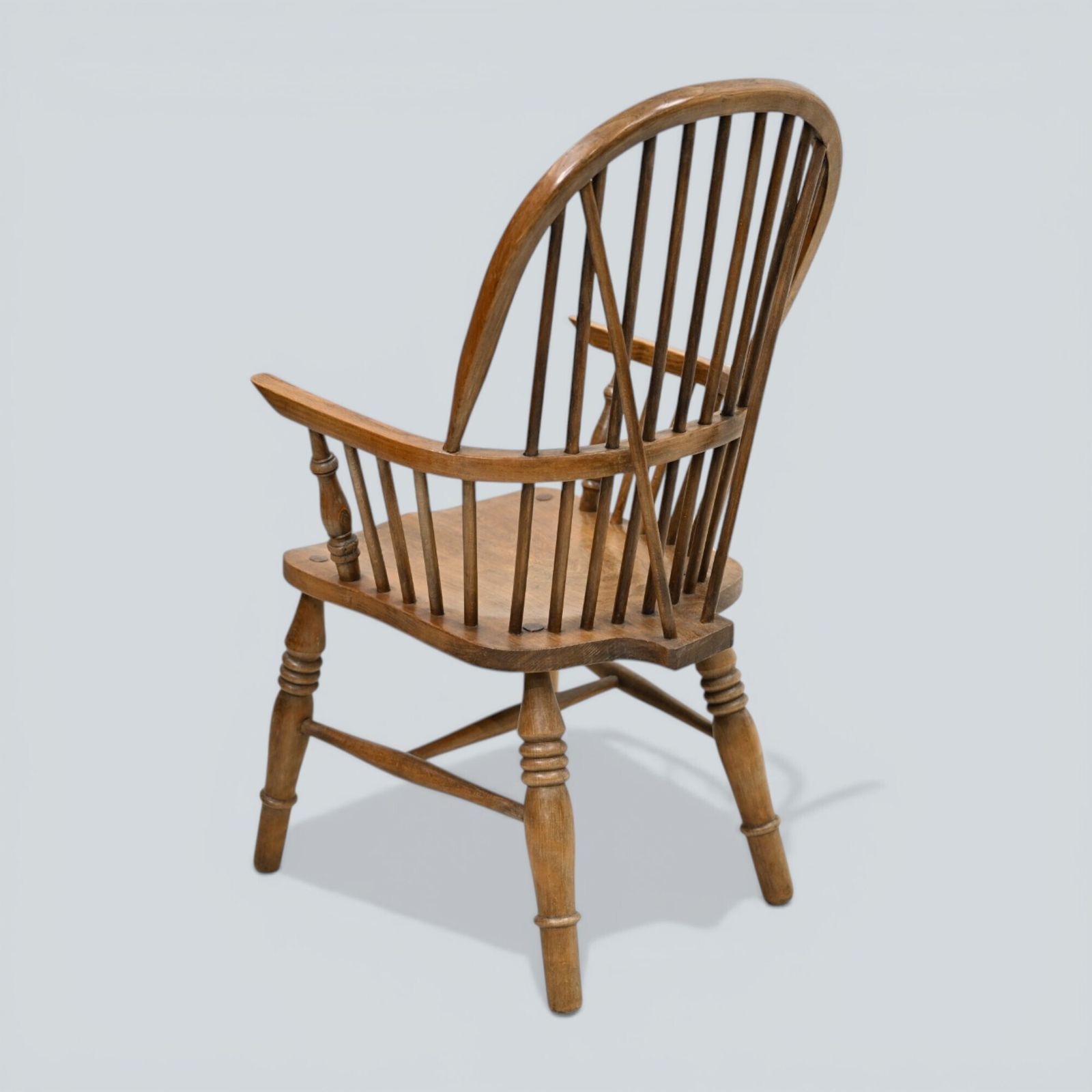 Stick Back Windsor Chair Elm And Beech Antique Bow Back Carver Free Uk Delivery* photo Furniture