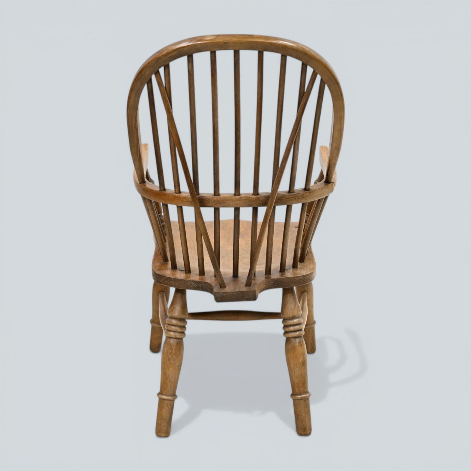 Stick Back Windsor Chair Elm And Beech Antique Bow Back Carver Free Uk Delivery* photo 257.0