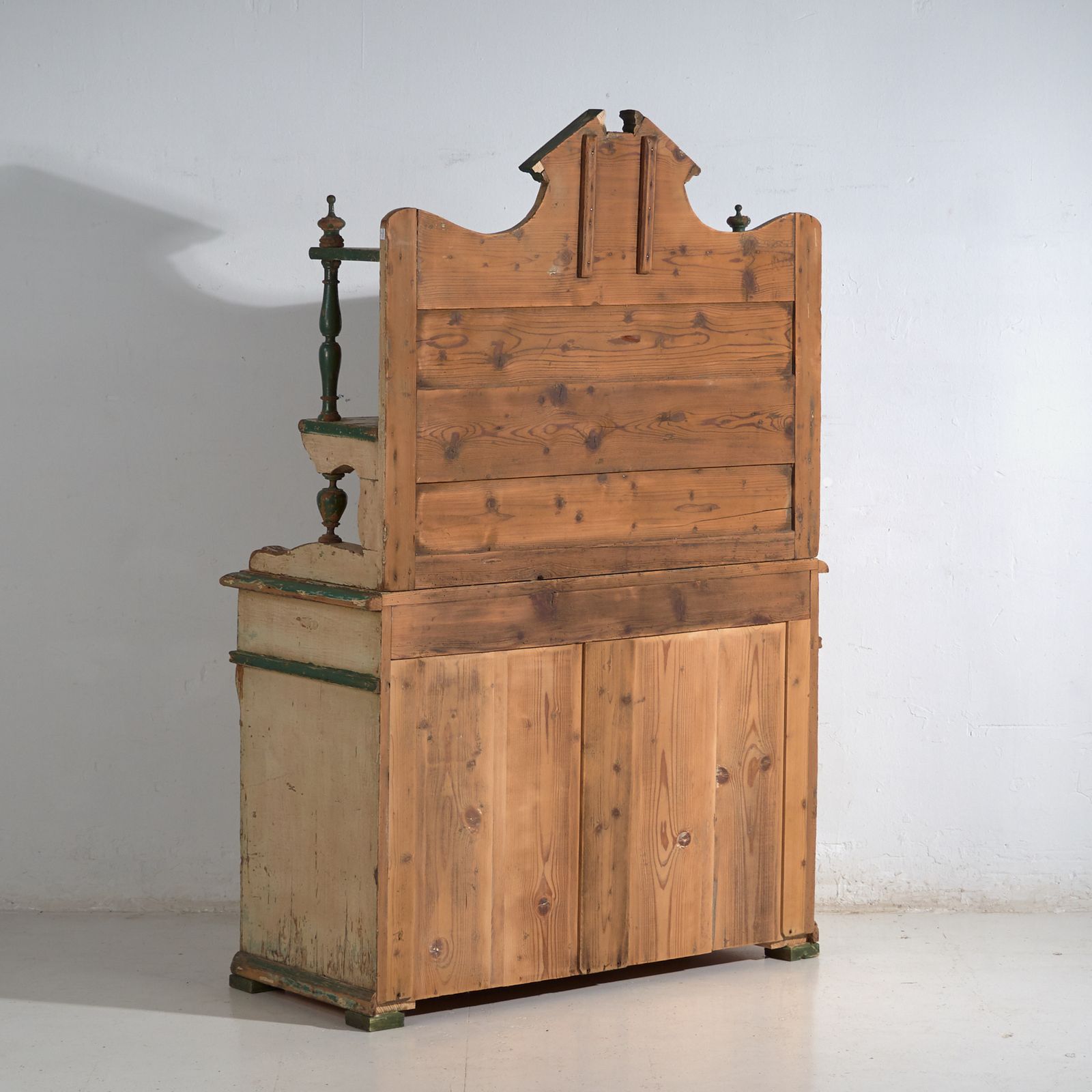 1853.0 Kitchen Cabinet In Pine With Two Doors And Shelves – Central Europe, Circa 1910 photo