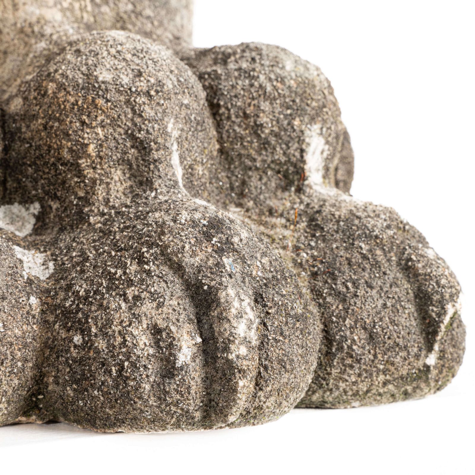 Pair Of Large Carved Stone Lion Paw Feet photo for sale
