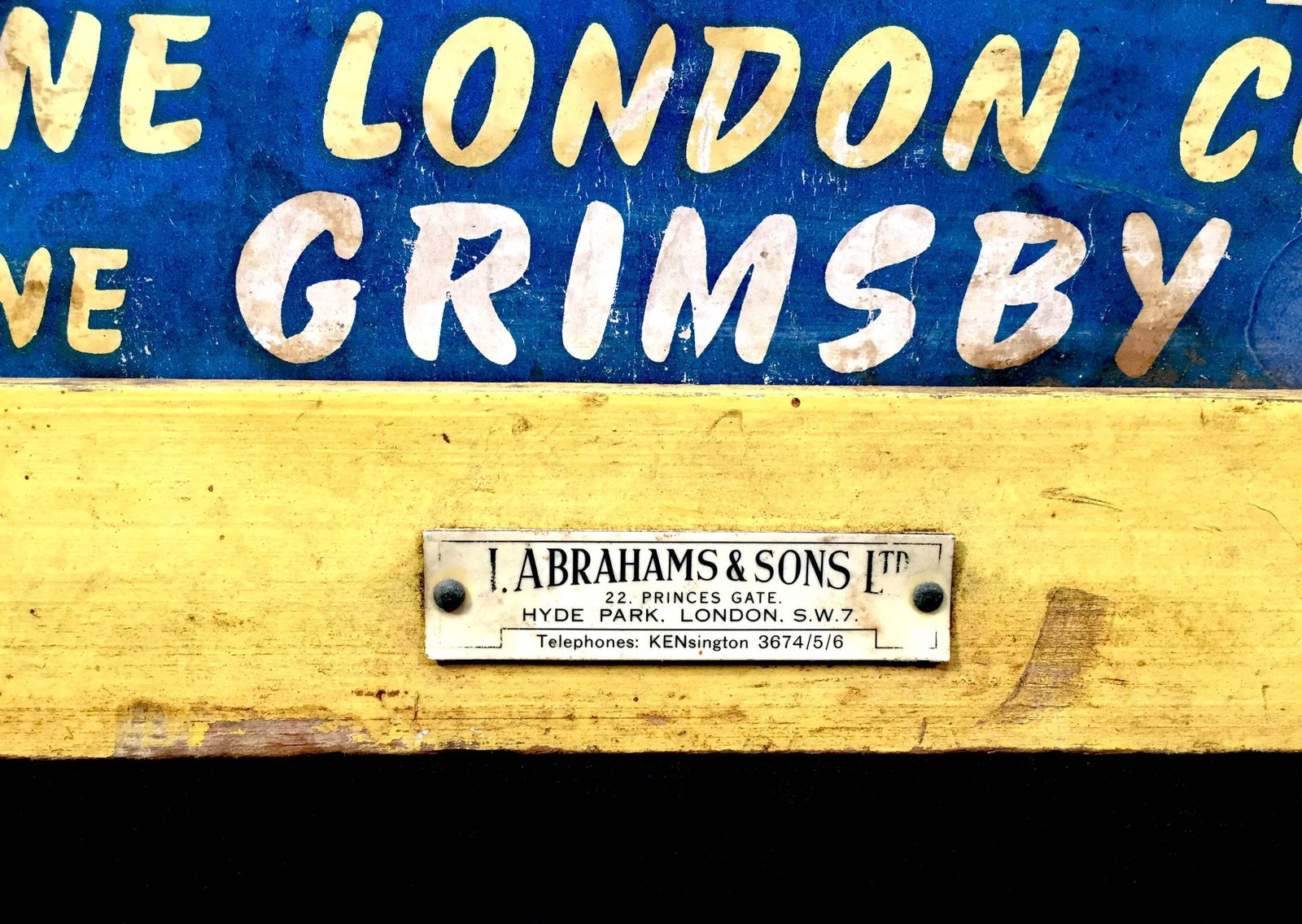 Antique Advertising   Wall Hanging Ocean Swell Grimsby Showcard Sign Poster photo vinterior