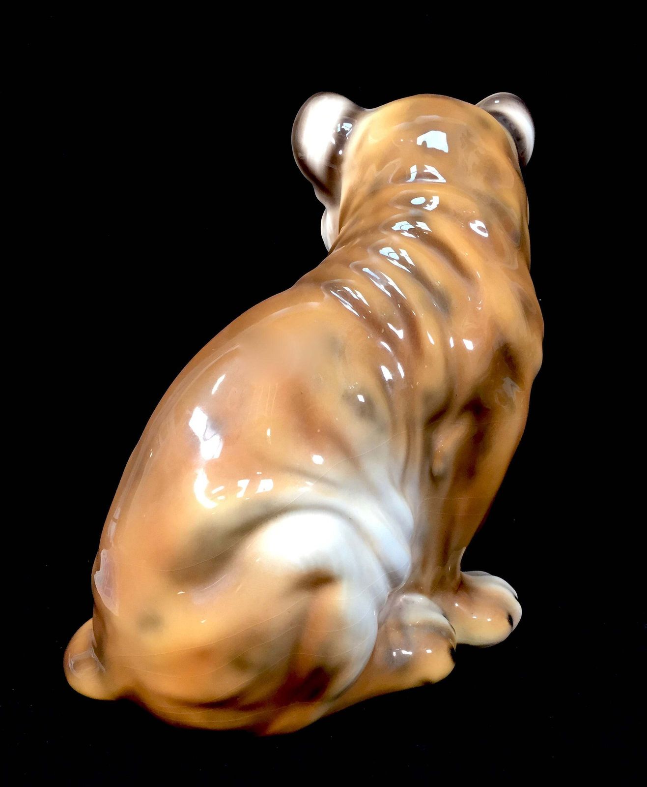 Vintage 1970s Italian Made Large Ceramic Tiger Cub Statue Sculpture / Animal photo buy