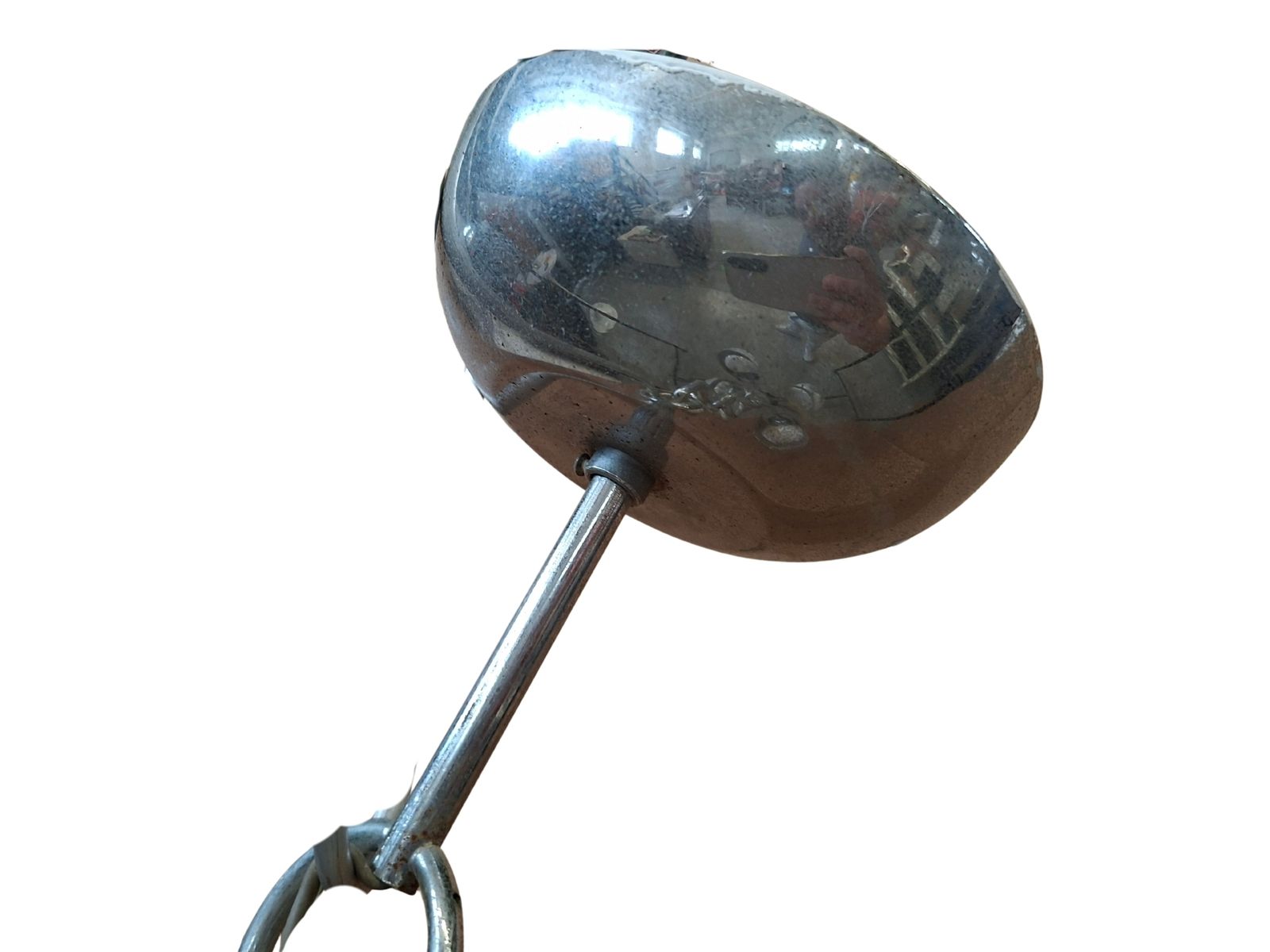 photo for sale Iconico Lampadario Vintage Anni '70 – Design "Space Age" In Ferro Cromato