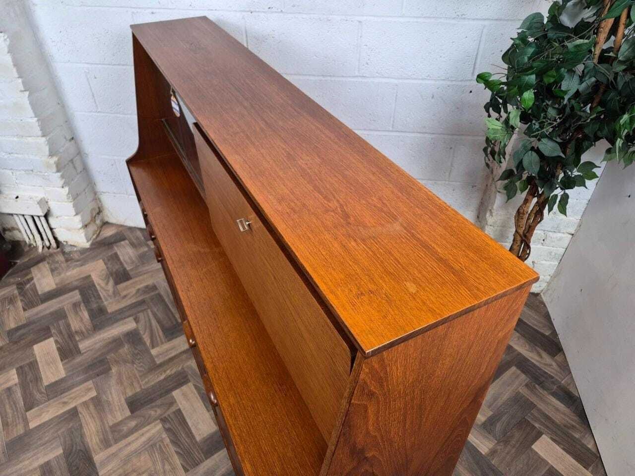 Vintage Mid Century Portwood Teak Sideboard Highboard Scandi Danish Retro Mcm photo 425.0