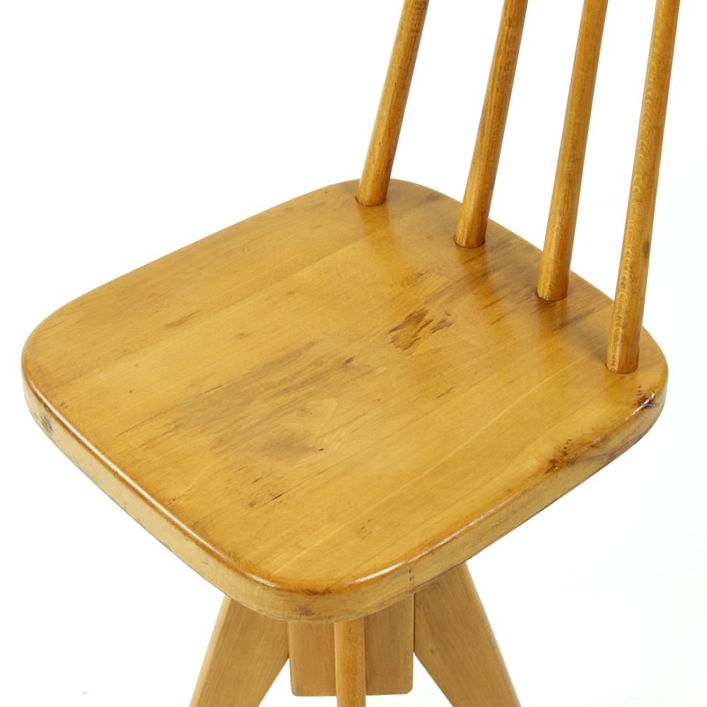 Set Of 4 Swivel Piano Stools, Czechoslovakia 1960s photo 1200.0